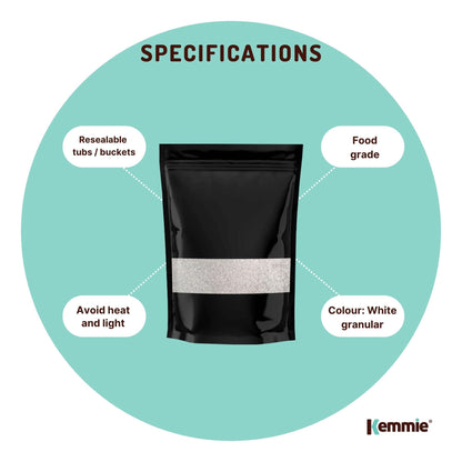 Kemmie 50g Potassium Sorbate Food Grade Granules Preservative E202 Cosmetic Brew