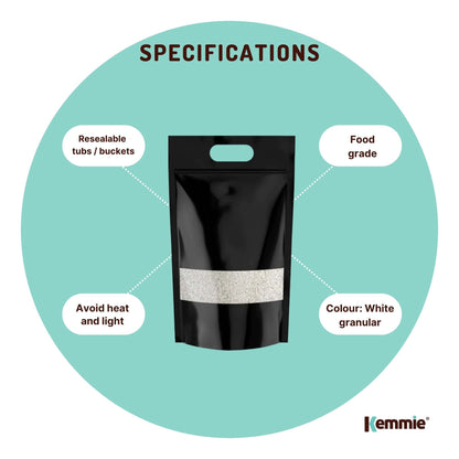 Kemmie Bulk 10Kg Potassium Sorbate Food Grade Granules Preservative E202