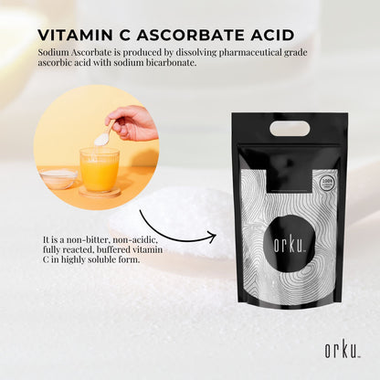 20Kg Sodium Ascorbate Powder - Vitamin C Buffered Pharmaceutical Ascorbic Acid