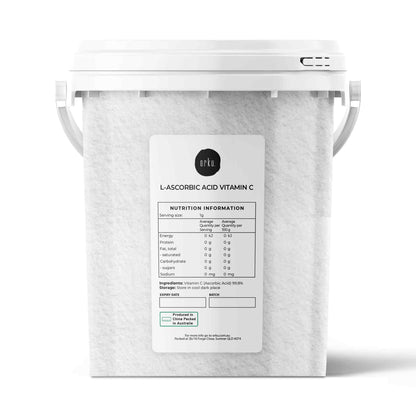 1.3Kg Vitamin C Powder Tub L-Ascorbic Acid Pure Pharmaceutical Grade Supplement