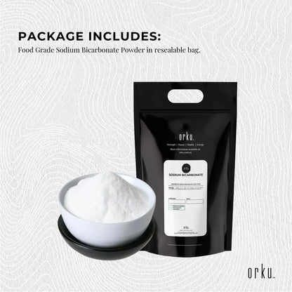 Orku Bulk 10Kg Sodium Bicarbonate Food Grade Baking Soda Aluminium Free Powder