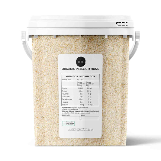 400g Organic Psyllium Husk Tub - Isabgol Ispaghula Natural Fibre Supplement