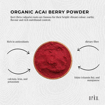 400g Organic Beetroot Powder Superfood Beet Root Supplement Beta Vulgaris