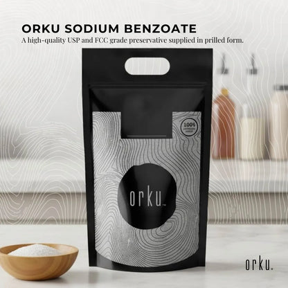 Orku 10Kg Sodium Benzoate USP/FCC Grade Prills – E211 Preservative CAS 532-32-1