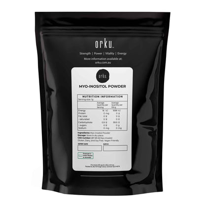 Orku 400g Myo Inositol Powder - Pharmaceutical-Grade Pure Unflavoured Supplement