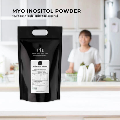 Orku 20kg Myo Inositol Powder - Pharmaceutical-Grade Pure Unflavoured Supplement